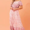 ULTIMA PAISLEY BOHO MIDI DRESS -Femme Connection Sales 15dada2317b4ad9096da84d74275396a