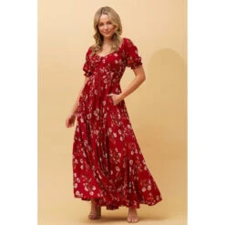 DAISY FLORAL BOHO MAXI DRESS -Femme Connection Sales 16c430cc17616c1391abfe7e5544c0e2
