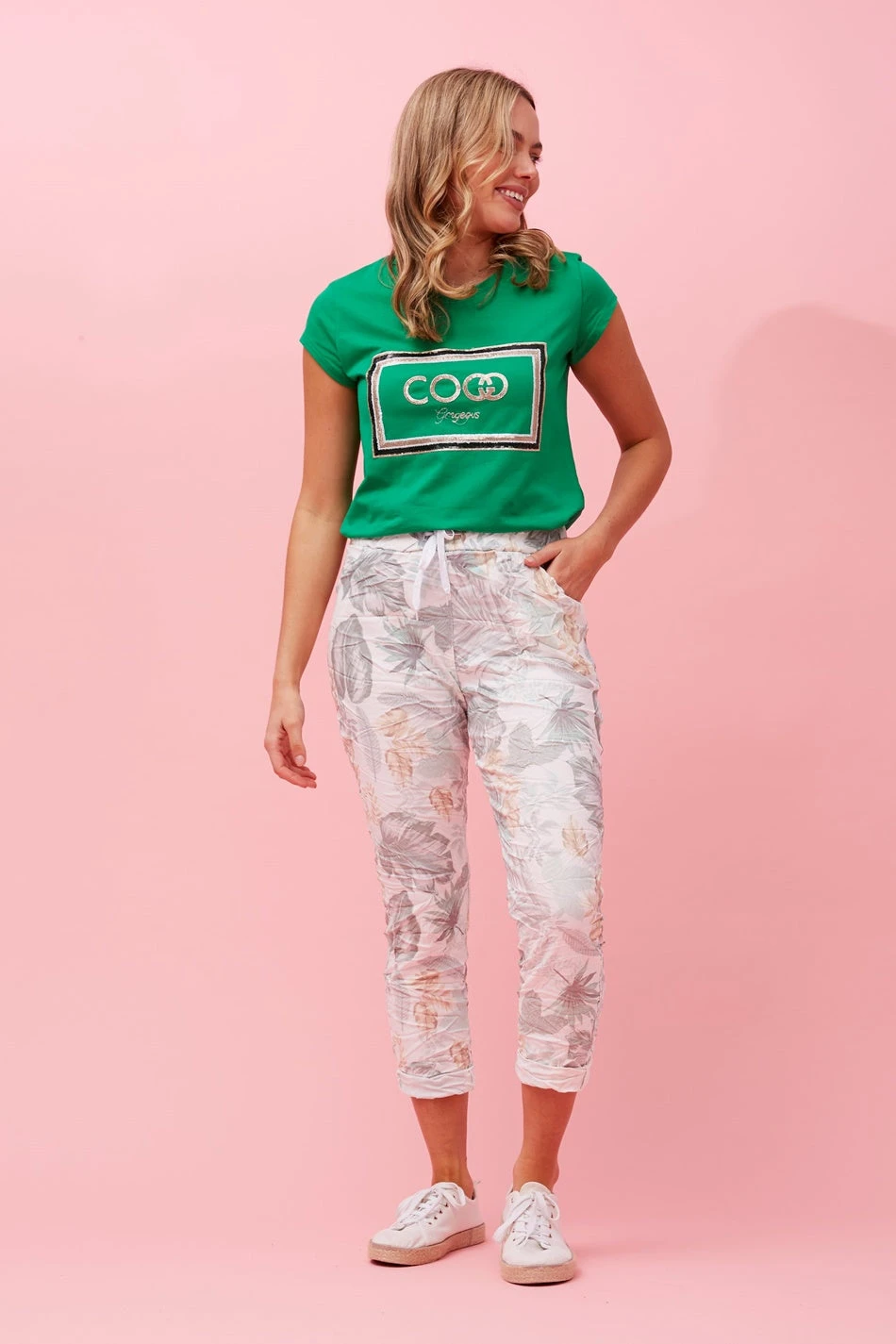 JANJA TROPICAL PRINT JOGGERS 11 JANJA TROPICAL PRINT JOGGERS - Image 9