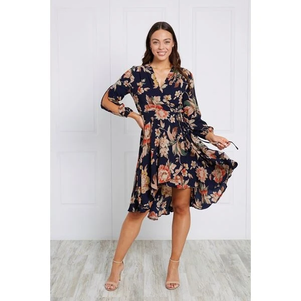 FLORAL WRAP DRESS 16 FLORAL WRAP DRESS - Image 14