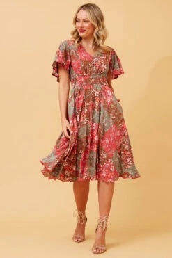 SANDY FLORAL BOHO SHORT DRESS -Femme Connection Sales 16ff6f7089875052c9837163b93f9996