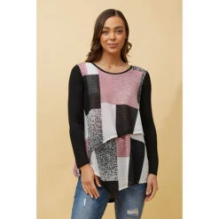 BOBBI DOUBLE LAYER COLOUR BLOCK TOP -Femme Connection Sales 1706c9dd4e562d3a3493db684f9bb4fd