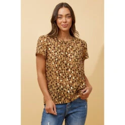 VITTIE ANIMAL FOIL PRINT TOP 17 VITTIE ANIMAL FOIL PRINT TOP -Femme Connection Sales 1837cae18ab264a7a9d11ee23e0a4fcf