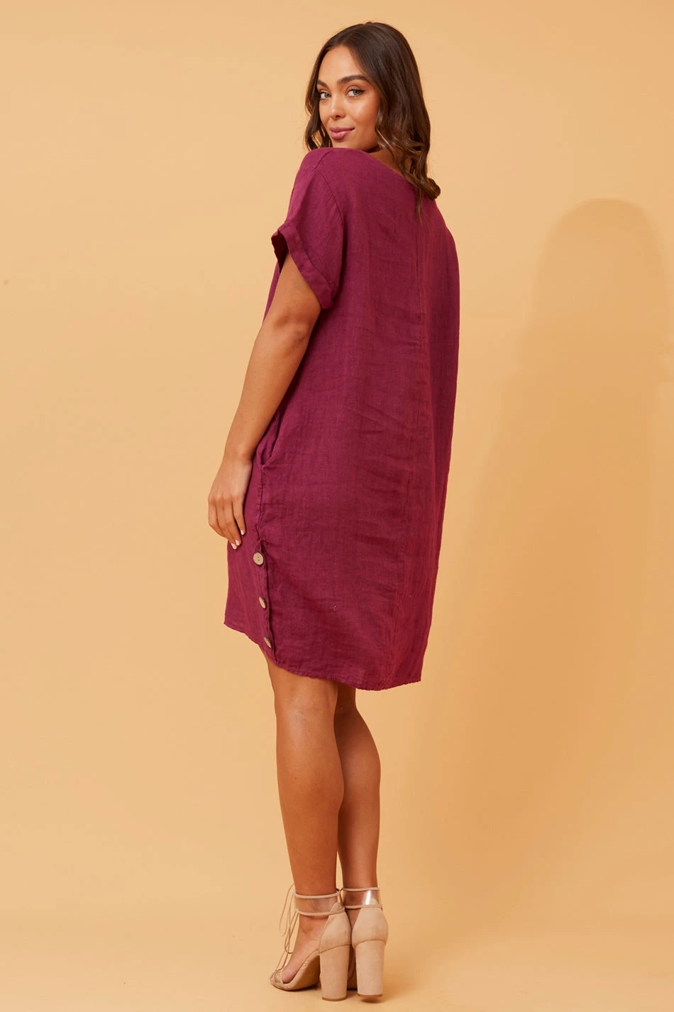 DONATELLA LINEN SHORT DRESS 8 DONATELLA LINEN SHORT DRESS - Image 6