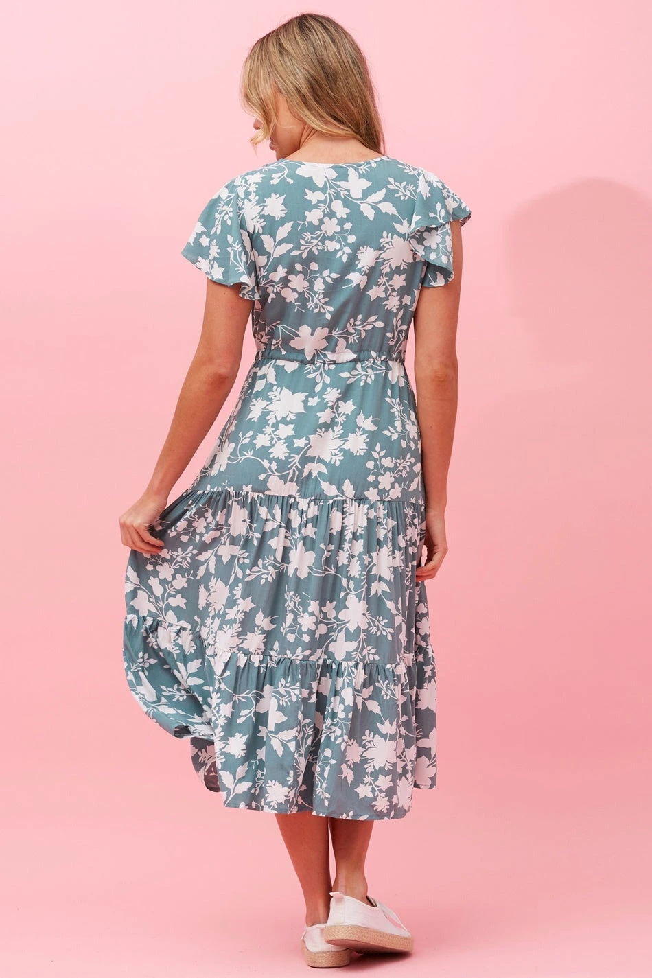 LISDON FLORAL TIERED MIDI DRESS 9 LISDON FLORAL TIERED MIDI DRESS - Image 7