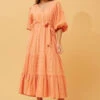 RIANNE TIERED MIDI DRESS -Femme Connection Sales 1a124190247995bb229ed8e7e63d32b7