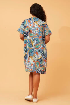 VINE ABSTRACT PRINT SHIFT DRESS -Femme Connection Sales 1ab5b98f0bd89b2d8756823104ff9b90