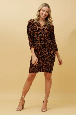 NITU FLOCKING BODYCON DRESS 15 NITU FLOCKING BODYCON DRESS -Femme Connection Sales 1adced0b8082836e34c81aaec3069e04