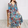 PRINTED BOHO MAXI DRESS