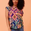 SHELLY ABSTRACT BOHO TOP 1 SHELLY ABSTRACT BOHO TOP -Femme Connection Sales 1bcb88c71e0419c8335230dc3cc5acec