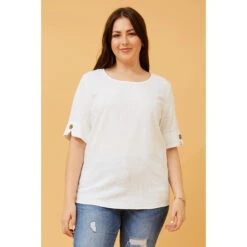 GAELIN LINEN TOP -Femme Connection Sales 1c00a656951206bd7f15b28f16a76761