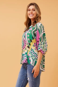 BELINA BOHO PRINT TOP -Femme Connection Sales 1c03909dbc1a7ce44349e9e585c3041f