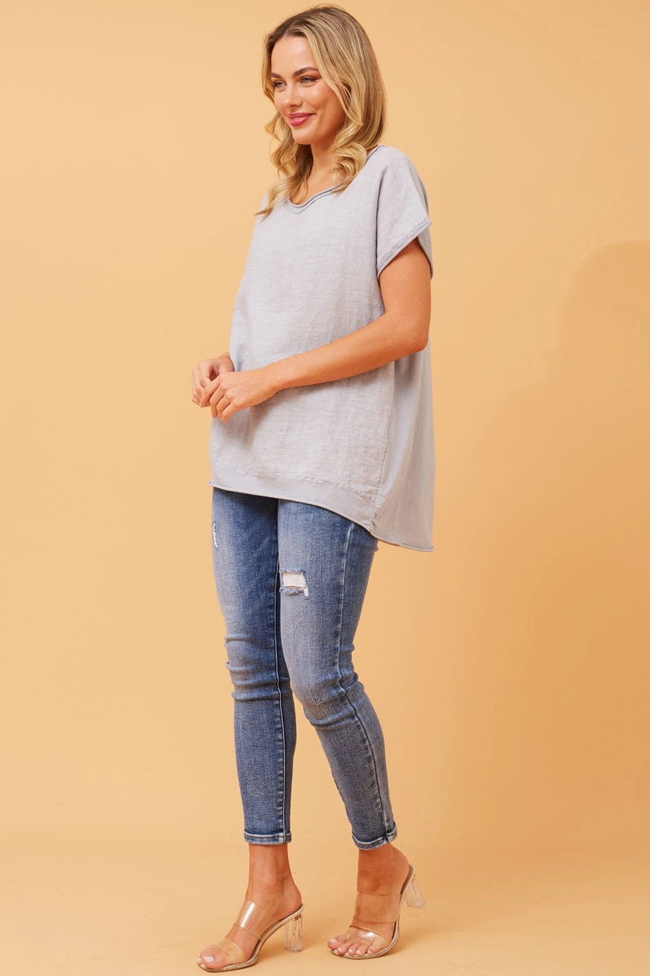 NERIDA LUREX LINEN TOP 7 NERIDA LUREX LINEN TOP - Image 5