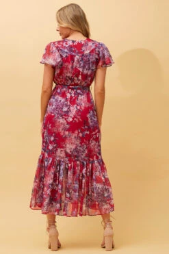 DAWN FLORAL TIERED MIDI DRESS -Femme Connection Sales 1d0dbf61b93f65502c6ade294bd4af6e