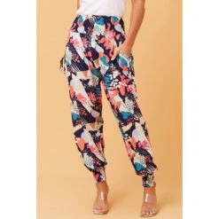 ABSTRACT PRINT HAREM PANTS -Femme Connection Sales 1d1d7590c3e6ae7dd77524b6eb6bc28f