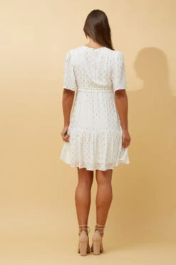 DIAMOND TEARDROP FOIL PRINT SHORT DRESS -Femme Connection Sales 1d293c8ebf1e36f7087263ca9a8860be