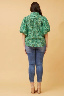 WILKIE PUFF SLEEVE FLORAL SHIRT -Femme Connection Sales 1d49fb7b9f8005c00551e1343a047878