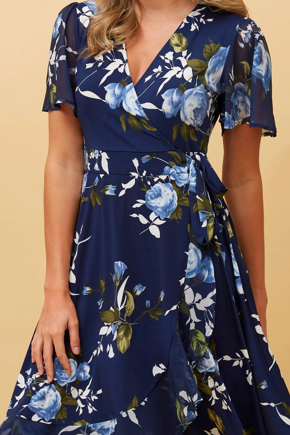 DALLAS FLORAL WRAP DRESS 7 DALLAS FLORAL WRAP DRESS - Image 5