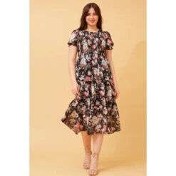 MERRY FLORAL MIDI DRESS -Femme Connection Sales 1e937869b4c88ad032e02a330a0e5f86