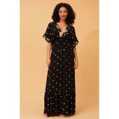 CHRISTINA SEQUIN POLKA DOT MAXI DRESS -Femme Connection Sales 1f7a82de7d5a801032fab6a273d92f4e