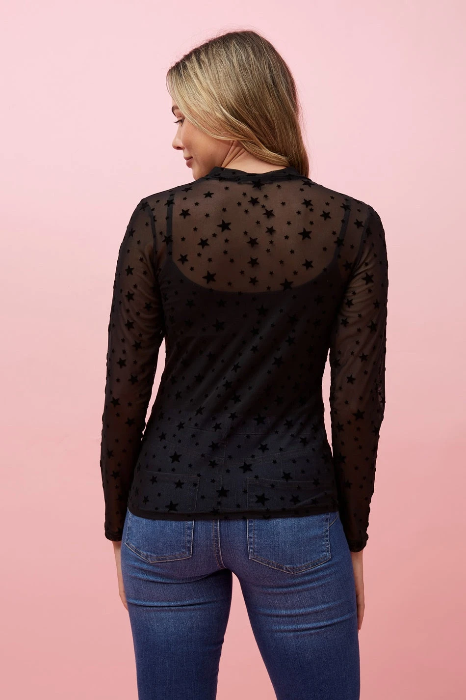 KAMALA STAR PRINT MESH TOP 8 KAMALA STAR PRINT MESH TOP - Image 6