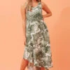 UMBRELLA LEAF PRINT MIDI DRESS 1 UMBRELLA LEAF PRINT MIDI DRESS -Femme Connection Sales 1fed749710b043bccb6543d9a9e4c8d6