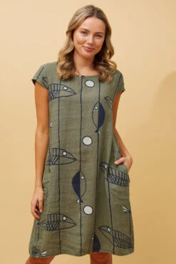 RIMINI TRIBAL PRINT LINEN DRESS -Femme Connection Sales 206d3705a9481322903f421602e68940 e8981b29 e57e 40a5 a7fa 38b7c93c0c96