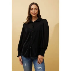 BESSIE LONG BALLOON SLEEVES GLITTER SHIRT 28 BESSIE LONG BALLOON SLEEVES GLITTER SHIRT -Femme Connection Sales 21a5f64950370ba3e72063498460c544