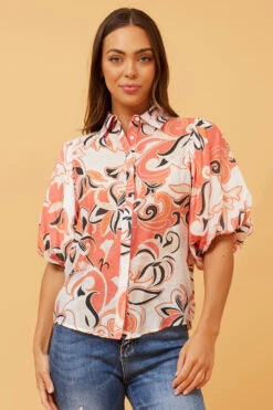 WILKIE PUFF SLEEVE FLORAL TOP 12 WILKIE PUFF SLEEVE FLORAL TOP -Femme Connection Sales 21b324cfd53815b6d2d3a28c8393a996