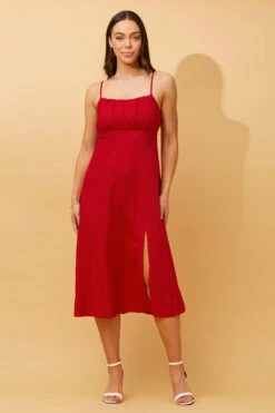 CHANTELLE LINEN MIDI DRESS -Femme Connection Sales 222bf47a12e73fb73d934d3a8219a5f7