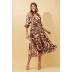 MARIETTA SATIN MIDI DRESS -Femme Connection Sales 22423eac12199650e12bcd8eaf821cd1