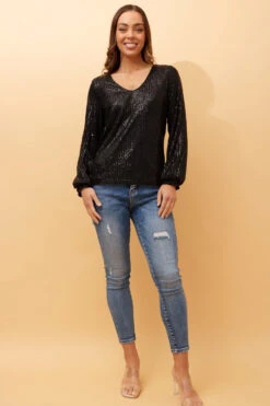 HILTON SEQUIN TOP -Femme Connection Sales 229256e2e62b5a291b7e54d437bb6259