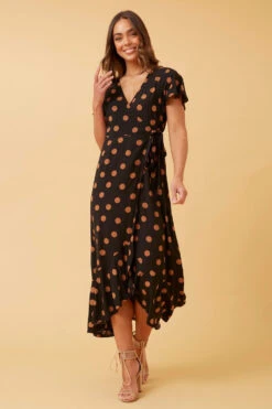 RAMISA POLKA DOT WRAP DRESS -Femme Connection Sales 22d57c41fdced7d0008c4729fa8573ab a1cd7681 f6a5 4b6c b0de a9f2e68d35a6