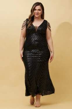 SHEBA SEQUINED MAXI DRESS -Femme Connection Sales 22da71a85c776cf466a05842e905a588