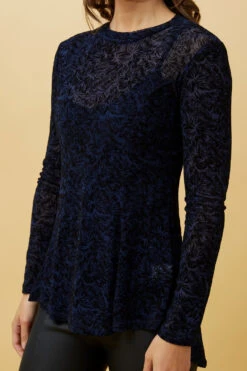 LUISA FLORAL FLOCKING TOP 16 LUISA FLORAL FLOCKING TOP -Femme Connection Sales 2337f3c038f58c2fe2414a2416447f1c