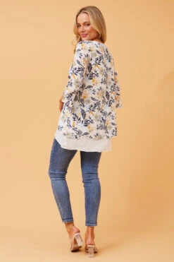 RUMI DOUBLE LAYER FLORAL TOP 14 RUMI DOUBLE LAYER FLORAL TOP -Femme Connection Sales 2369a6786cf1c696b861e056625870b0