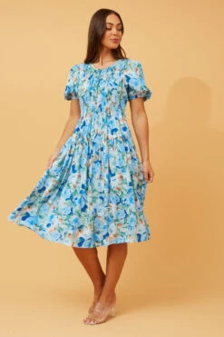 SIREN FLORAL MIDI DRESS -Femme Connection Sales 23ca6be8f088a93f687fc1d075e7efcd