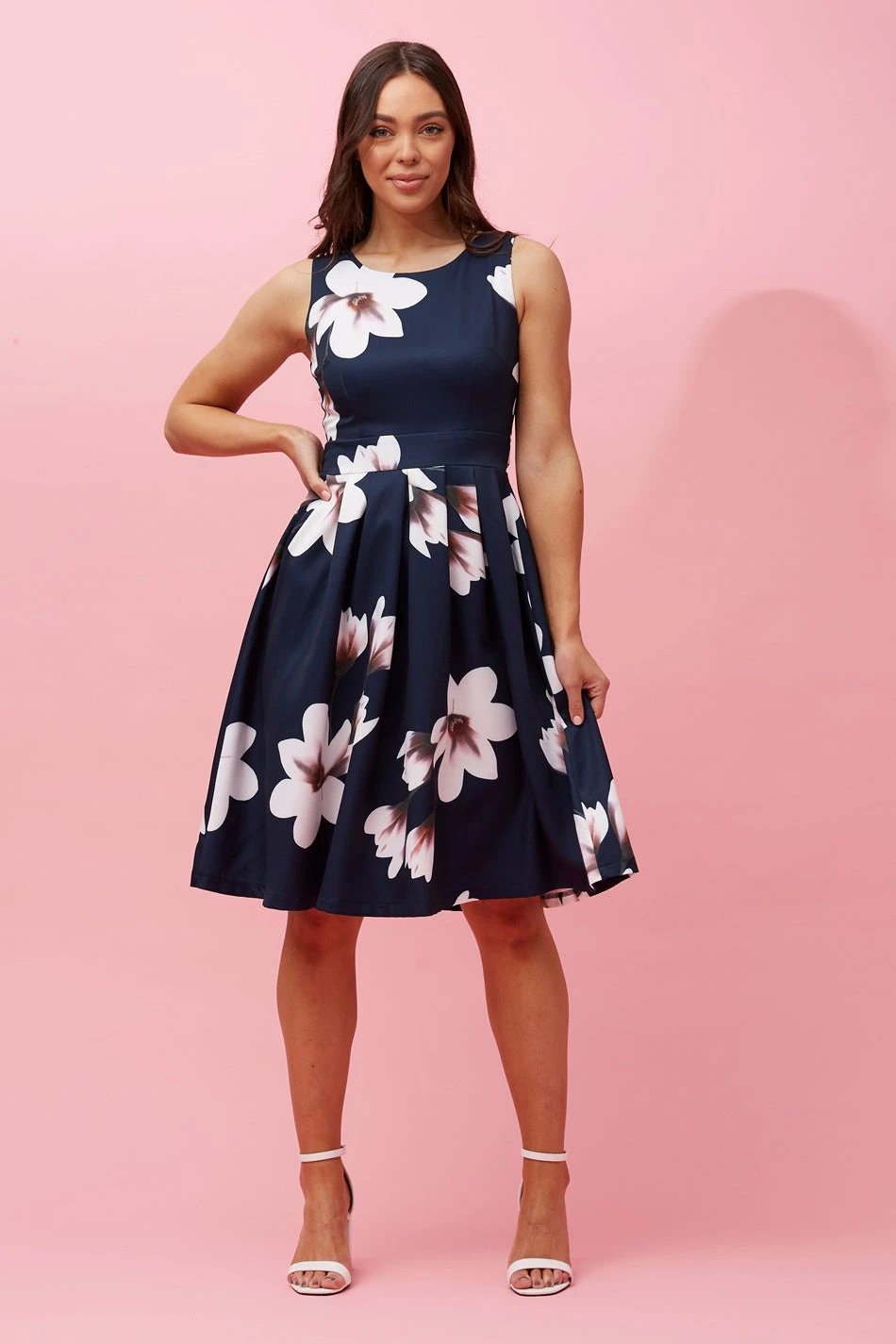 FLORAL COCKTAIL DRESS 3 FLORAL COCKTAIL DRESS
