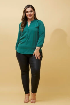 ROMINA SOLID BLOUSE -Femme Connection Sales 23f159d4bf41e862beaec7ece598bdf9