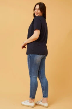 JULITA EMBOSSED GRAPHIC PRINT TOP -Femme Connection Sales 248a3b8aa6ff21774d2b4b5c7b8da68f