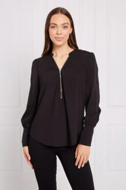 Stella LONG SLEEVE ZIP FRONT TOP 21 Stella LONG SLEEVE ZIP FRONT TOP -Femme Connection Sales 248b26263773277de28ad10c19f7d5ae