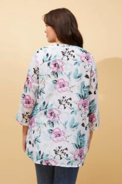 RUBY FLORAL BUTTON FRONT TOP -Femme Connection Sales 24d8b4466c6d850dc584edca1e0f5c11