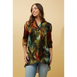 VICKY ABSTRACT PRINT TUNIC TOP -Femme Connection Sales 24dc57e9738c3cedf5c357fea96bff2d