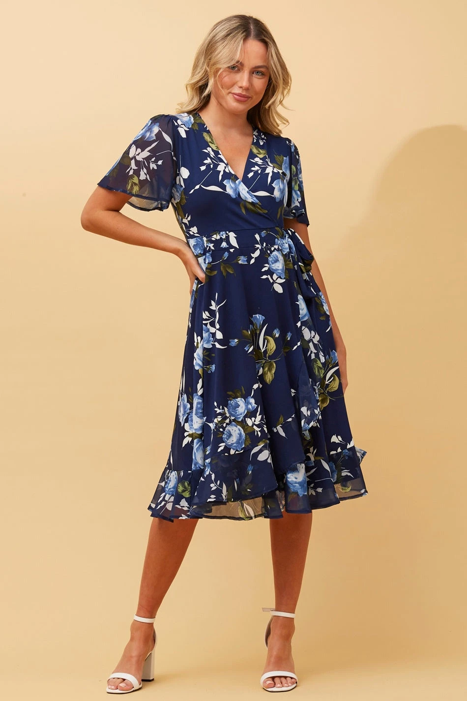 DALLAS FLORAL WRAP DRESS 3 DALLAS FLORAL WRAP DRESS