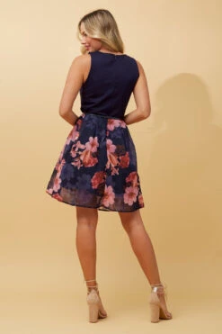 ROXANA SLEEVELESS FLORAL SHORT DRESS 15 ROXANA SLEEVELESS FLORAL SHORT DRESS -Femme Connection Sales 258e7c87cf93b577b3b6ee9b70a86544