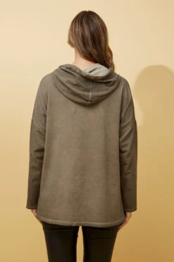 SONATA FOIL PRINT HOODED TOP -Femme Connection Sales 2711ffbc3515a6295e64392eab9fe9ae