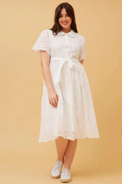 ABIGAIL BRODERIE ANGLAISE SHIRT DRESS -Femme Connection Sales 2762badcd7b165bc522cc99f6c839f6d