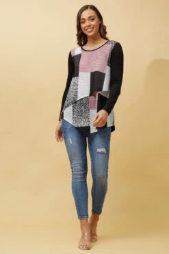 BOBBI DOUBLE LAYER COLOUR BLOCK TOP -Femme Connection Sales 29fb44e2cedcbe4d2aebecc702d9eb83