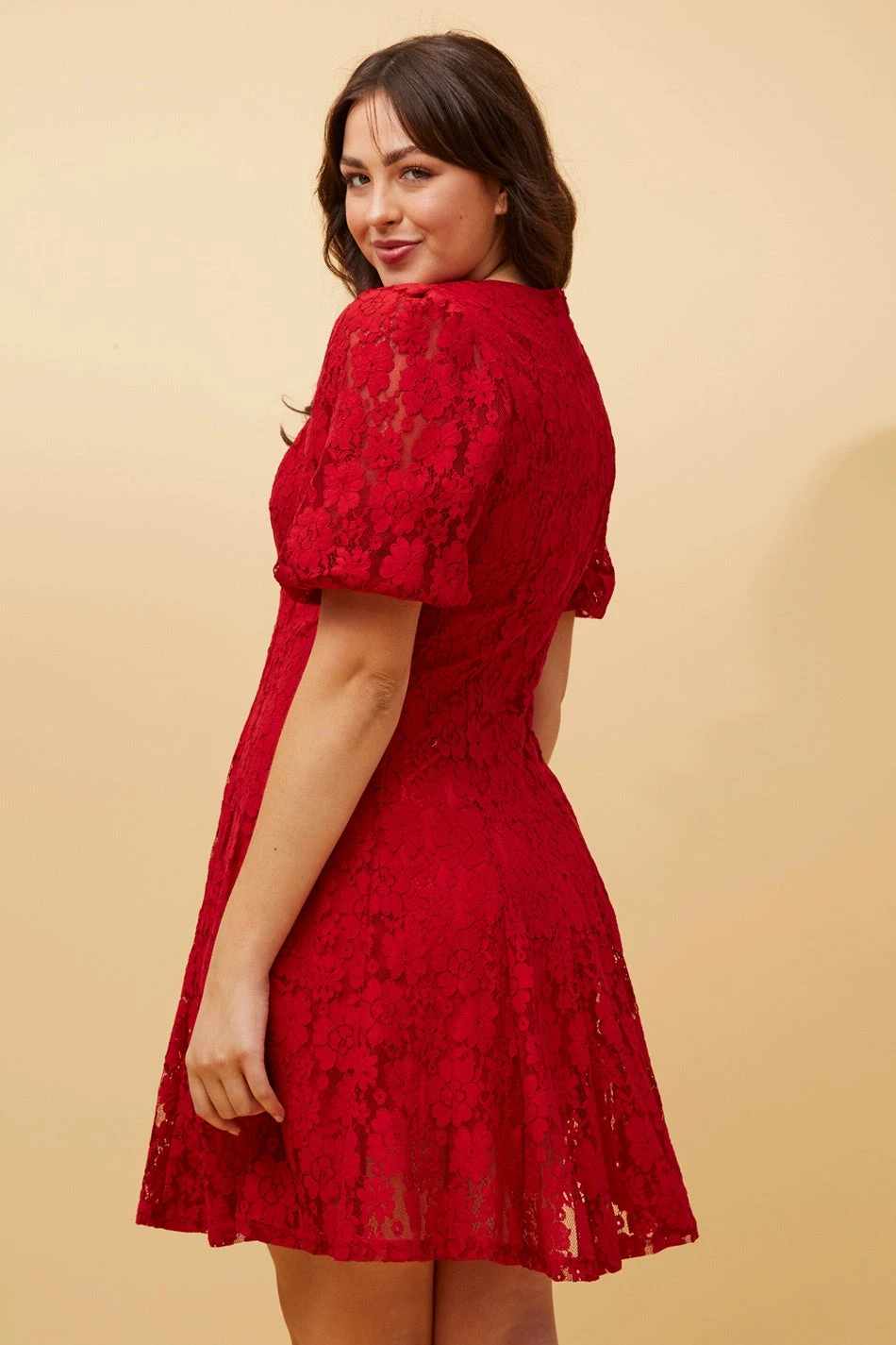 OLETI FLORAL LACE SHORT DRESS 8 OLETI FLORAL LACE SHORT DRESS - Image 6