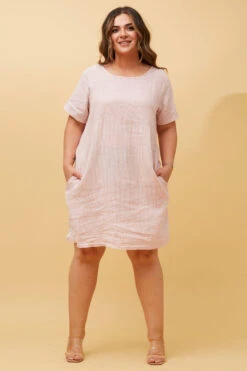 PRIANNA STRIPE LINEN SHORT DRESS -Femme Connection Sales 2aadd9ec9d3bc2de916d136555a9ed8c